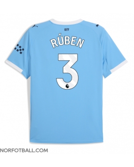 Billige Fotballdrakt Manchester City Ruben Dias #3 Replika Hjemmedrakt 2025-26 Kortermet